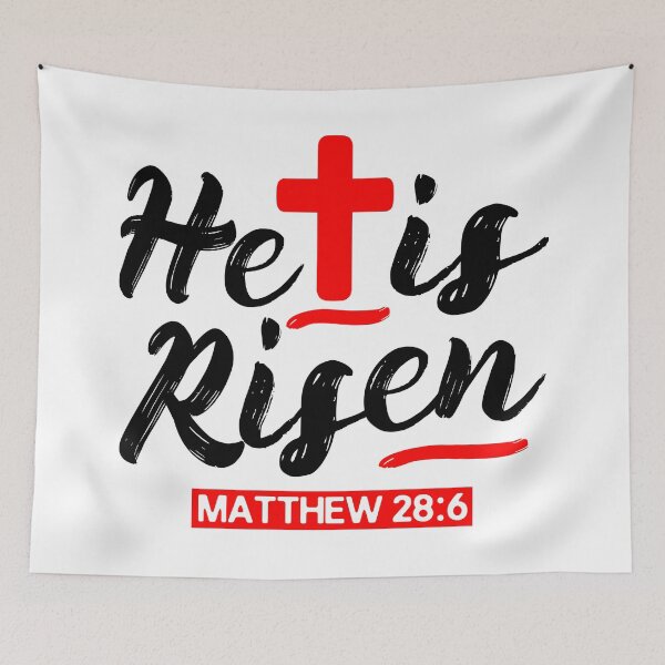 Aperçu de l'œuvre Matthew 28:6 He is Risen créée et vendue par plushism.