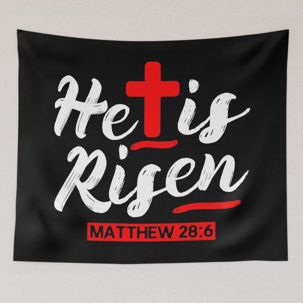 Aperçu de l'œuvre Matthew 28:6 He is Risen créée et vendue par plushism.