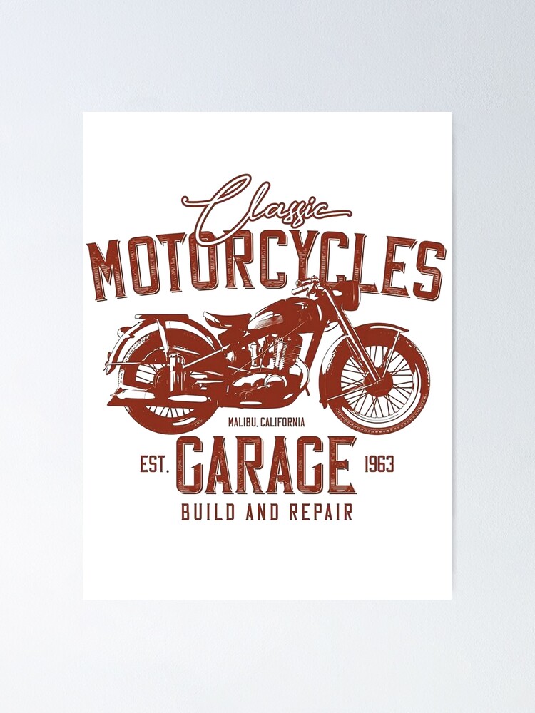 Classic and vintage motorcycle garage hotsell