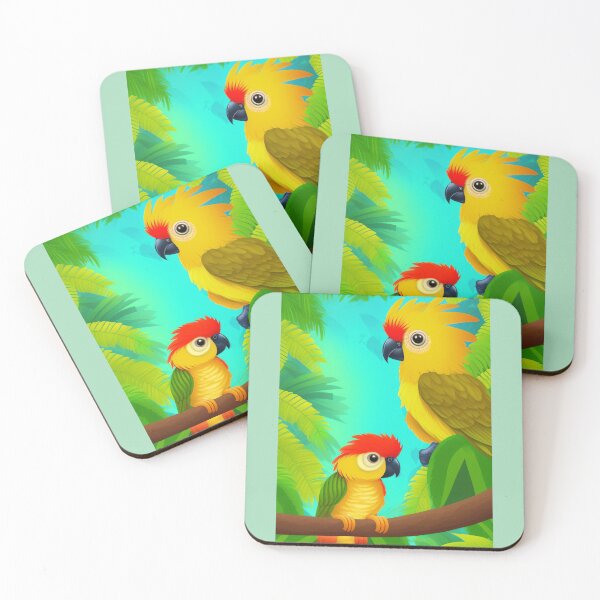 Item preview, Tropical Caique Parrot Design: Colorful and Playful Art for Bird Lovers | Redbubble designed and sold by Eline-Prints.