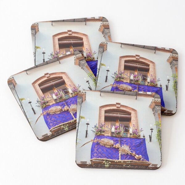 Item preview, Semana Santa Sevilla photo top balcony decoration  designed and sold by Tropical Blood.