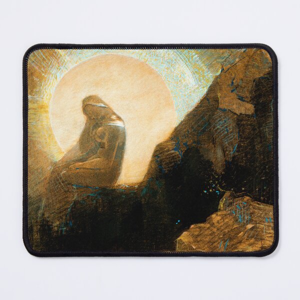 Item preview, Melancholy (1876) by Odilon Redon designed and sold by BossyCatHome.