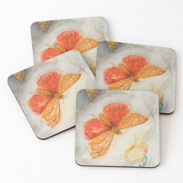 Item preview,  Papillons et Fleur Quatre Papillons et Une Fleur  (1840-1916) by Odilon Redon designed and sold by BossyCatHome.