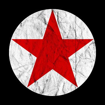 A Red In White Star - vintage version Magnet for Sale by ISeeRedPeople