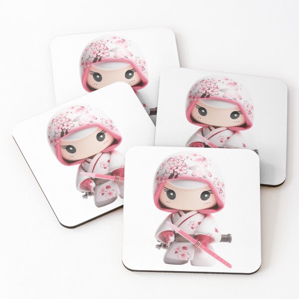 Item preview, Pink Chibi Sakura Ninja Doll - Oriental Assassin  designed and sold by TVBArchive.