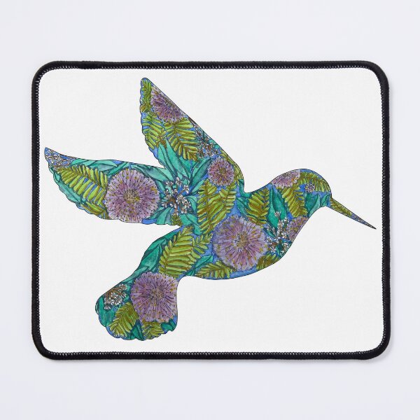 Item preview, Hummingbird Florida Floral Silhouette designed and sold by Sproutopia-Art.