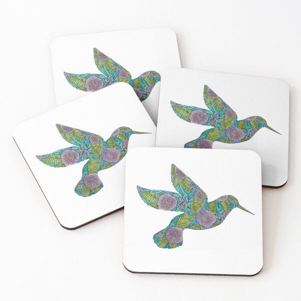 Item preview, Hummingbird Florida Floral Silhouette designed and sold by Sproutopia-Art.