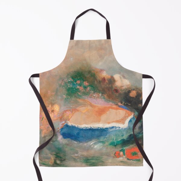 Item preview, Ophelia with a Blue Wimple in the Water (1900—1905) by Odilon Redon designed and sold by BossyCatHome.