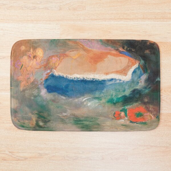 Item preview, Ophelia with a Blue Wimple in the Water (1900—1905) by Odilon Redon designed and sold by BossyCatHome.