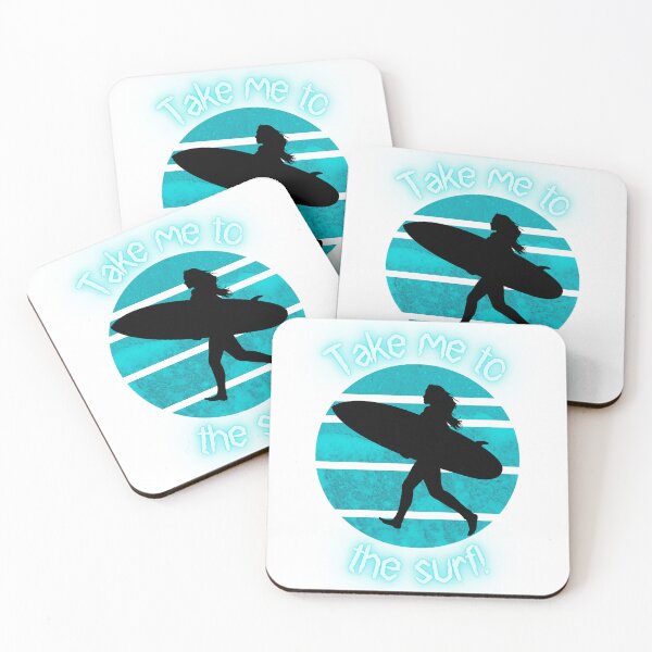 Item preview, Take me to the surf - Woman walking with surfboard designed and sold by Jenson Major.