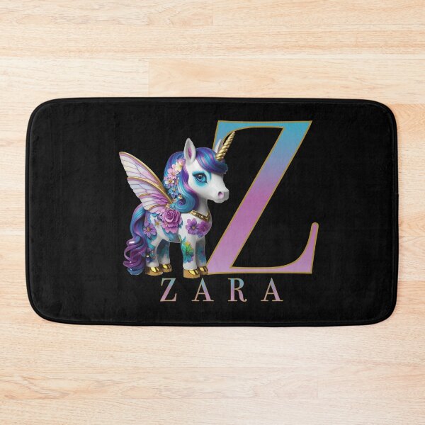 Item preview, Zara name with a cute unicorn designed and sold by Lubellebubble20.