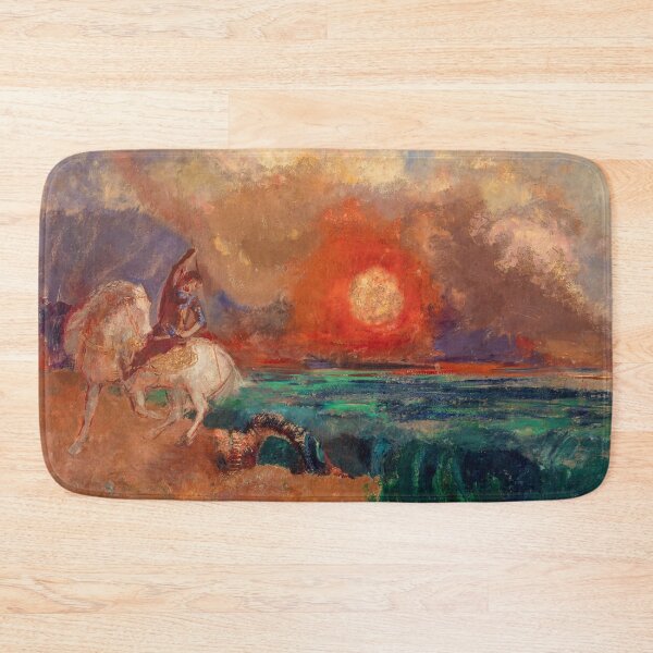 Item preview, Saint George and the Dragon (Saint Georges et le dragon) (1909—1910) by Odilon Redon designed and sold by BossyCatHome.