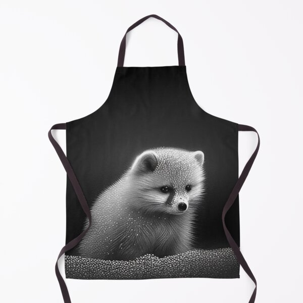 Item preview, Pencil-drawn Arctic Fox - High-Quality Black and White Design designed and sold by Pencil-Art.