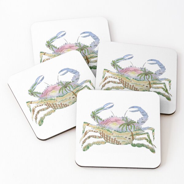 Item preview, CRAB Florida Floral Silhouette designed and sold by Sproutopia-Art.