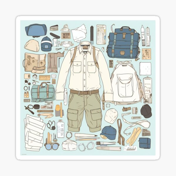 Item preview, Boy Scout Inventory Knolling | Illustration | 8K designed and sold by Hazmat-AI7.