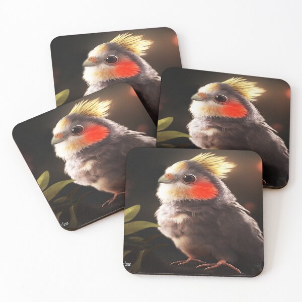Item preview, Baby Cockatiel Portraiture designed and sold by Junior's Digital Designs.