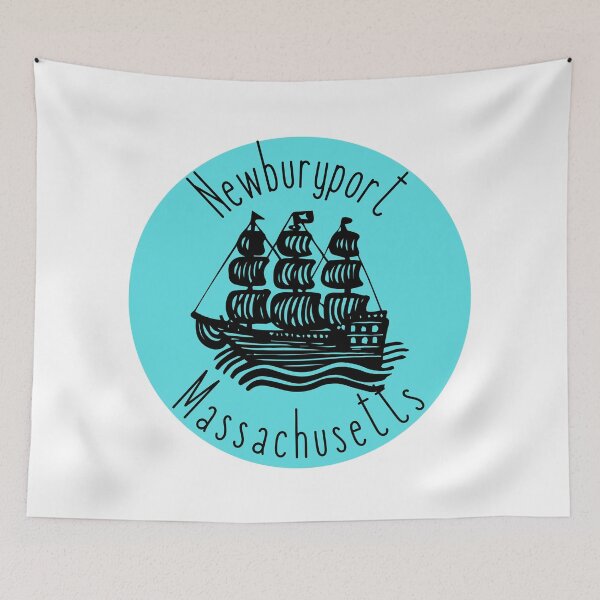 Item preview, Newburyport Massachusetts - blue designed and sold by jechaiyells.