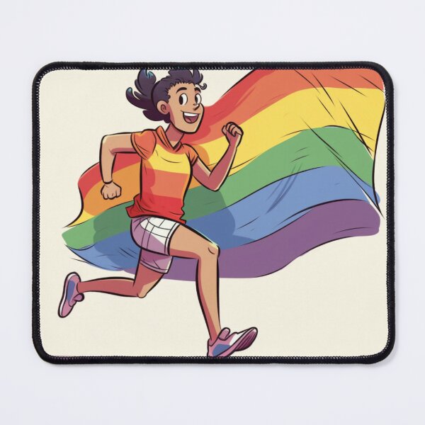Item preview, Running with pride flag designed and sold by Digital-Space.