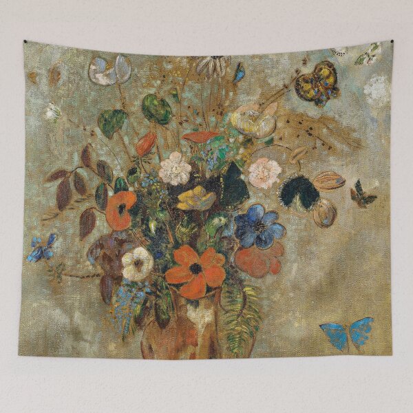 Item preview, Still Life with Flowers (1905) by Odilon Redon designed and sold by BossyCatHome.