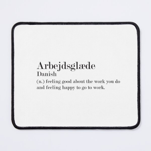 Item preview, Arbejdsglæde - Danish - Beautiful Word Definition designed and sold by Zooone.