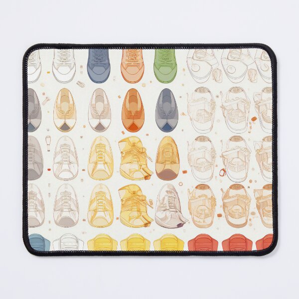 Item preview, Tennis Shoes Collection Knolling | Illustration | 8K designed and sold by Hazmat-AI7.
