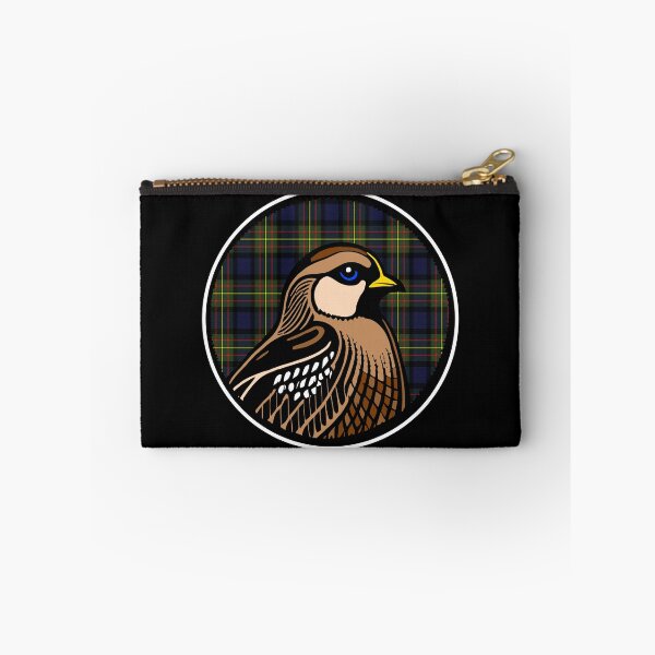 Item preview, Good Ol Bobwhite Patch with Maclaren Tartan Background - If you used to be a Bobwhite, a Good Old Bobwhite too, you'll find this bestseller critter patch design perfect.  designed and sold by SeaStories88.