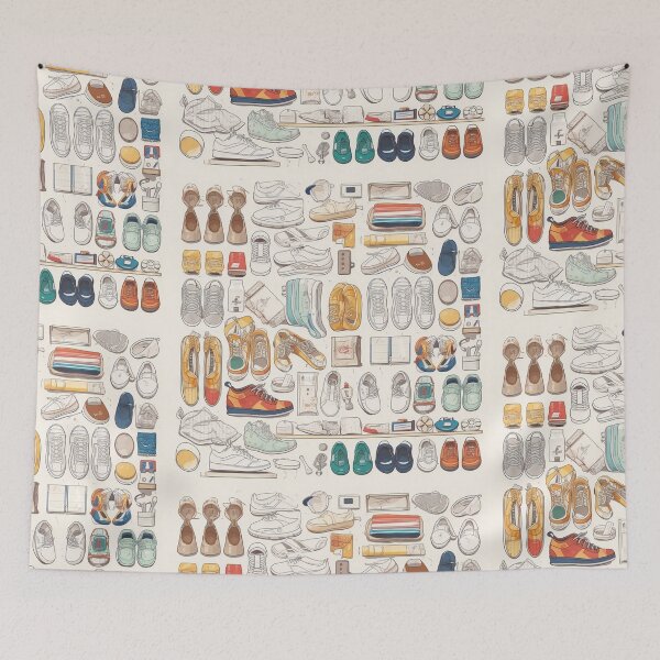 Item preview, Tennis Shoes Collection Knolling | Illustration | 8K | designed and sold by Hazmat-AI7.