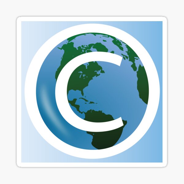 COPYRIGHT EARTH Sticker