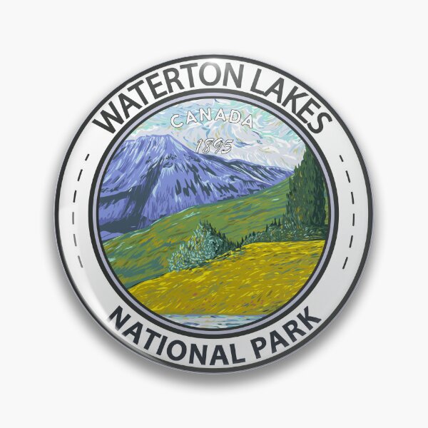 Item preview, Waterton Lakes National Park Canada Badge designed and sold by KrisSidDesigns.