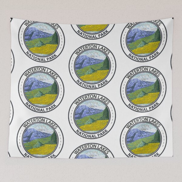 Item preview, Waterton Lakes National Park Canada Badge designed and sold by KrisSidDesigns.