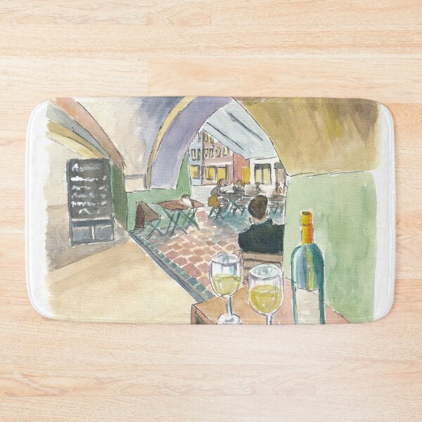Item preview, Landshut Bavaria Cafe Under the Arches Shopping and Strolling on a Saturday designed and sold by artshop77.