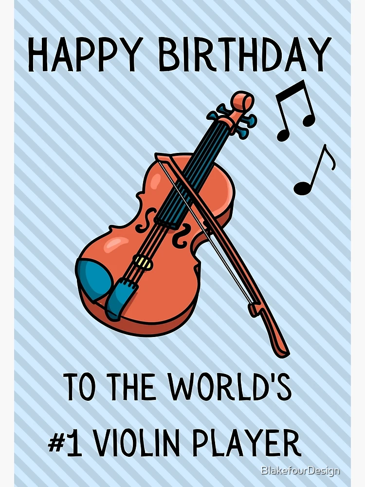 Carte Anniversaire Happy Birthday Instruments de Musique