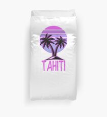 Tahiti Vintage Retro Beach Duvet Cover