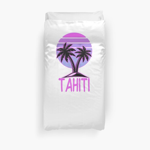 Tahiti Vintage Retro Beach Housse de couette
