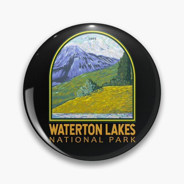 Item preview, Waterton Lakes National Park Canada Vintage Emblem designed and sold by KrisSidDesigns.