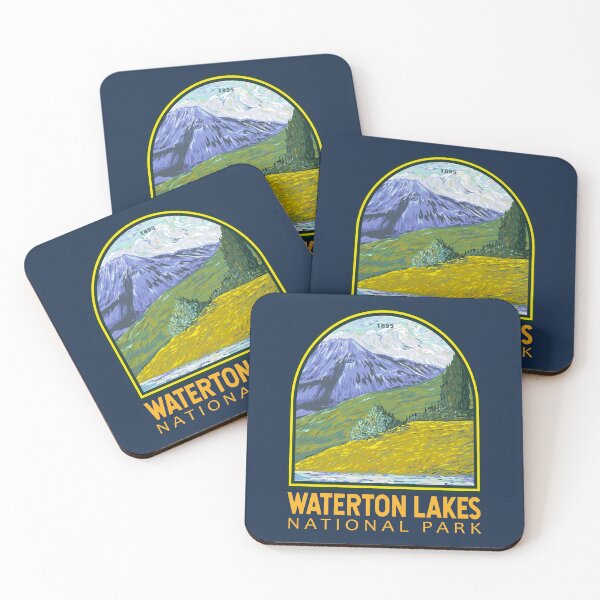 Item preview, Waterton Lakes National Park Canada Vintage Emblem designed and sold by KrisSidDesigns.