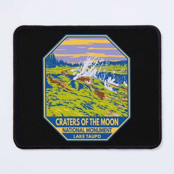 Item preview, Craters of the Moon National Monument Lake Taupo Emblem designed and sold by KrisSidDesigns.