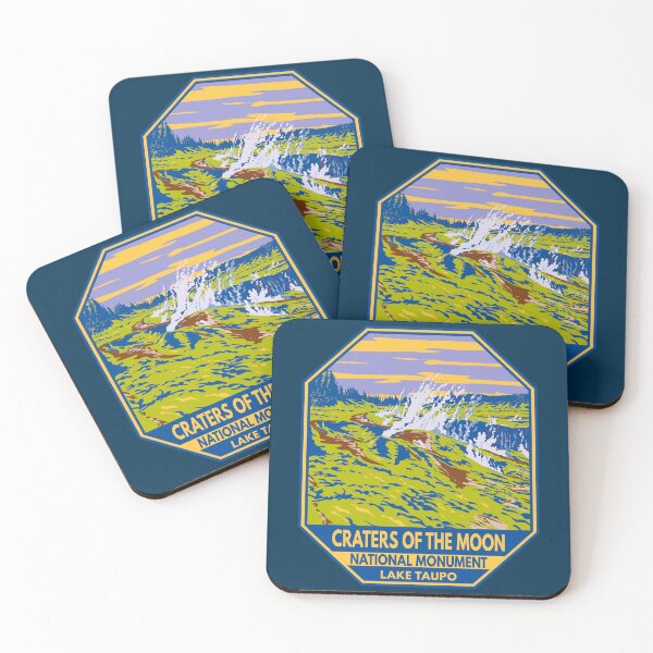 Item preview, Craters of the Moon National Monument Lake Taupo Emblem designed and sold by KrisSidDesigns.