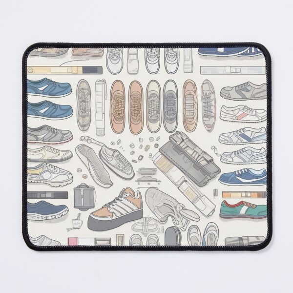 Item preview, Tennis Shoes Collection Knolling | Illustration | 8K | designed and sold by Hazmat-AI7.