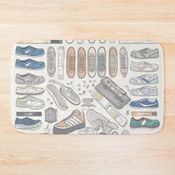 Item preview, Tennis Shoes Collection Knolling | Illustration | 8K | designed and sold by Hazmat-AI7.
