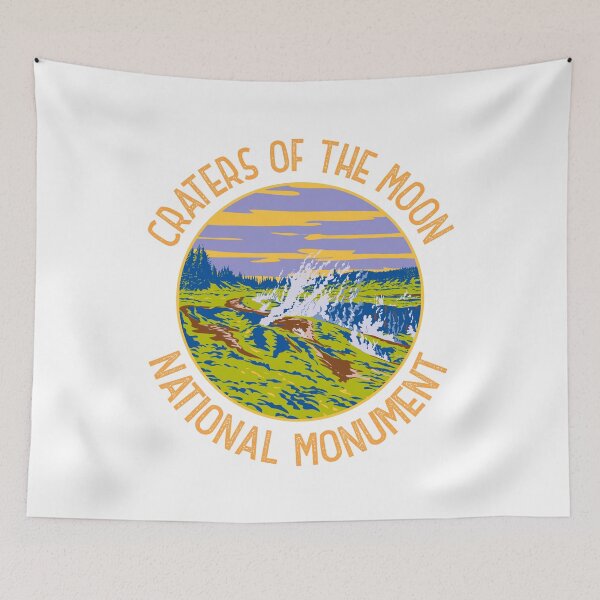 Item preview, Craters of the Moon National Monument Lake Taupo Distressed Circle designed and sold by KrisSidDesigns.