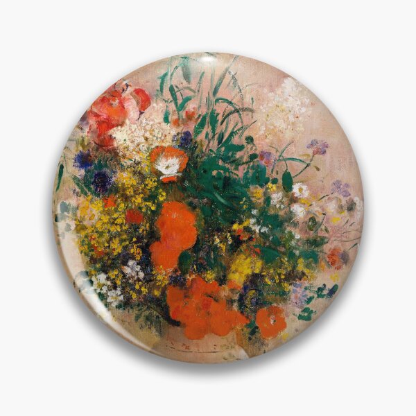 Item preview, Vase of Flowers (Pink Background) (1906) by Odilon Redon designed and sold by BossyCatHome.