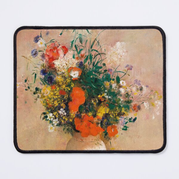 Item preview, Vase of Flowers (Pink Background) (1906) by Odilon Redon designed and sold by BossyCatHome.