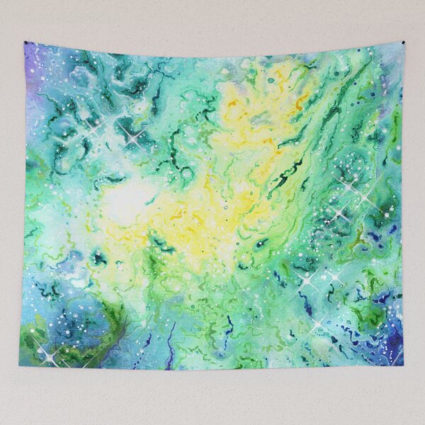 Item preview, Cosmic artwork  - 'Viola I' - Acrylic on paper - A4 designed and sold by Handmaiduns.