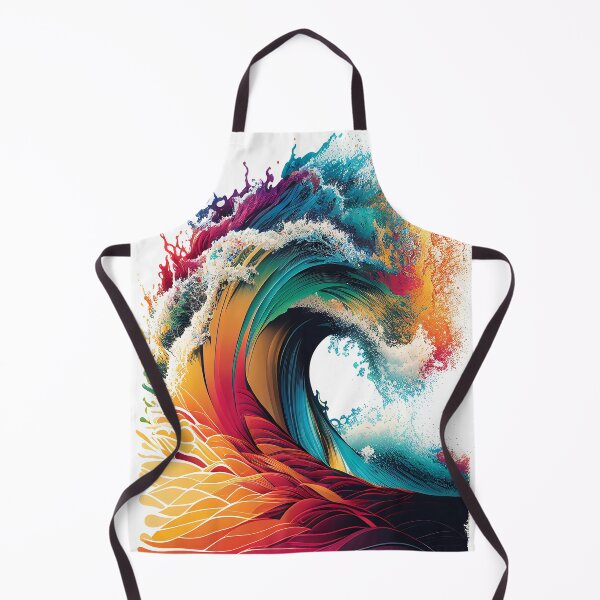 Item preview, Epic Colorful Great Wave Splash Painting designed and sold by Shaka-Surf-Tees.