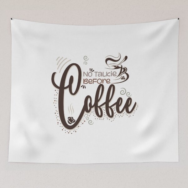 Item preview, No Talkie Before Coffee, Coffee Lovers designed and sold by OB-Store.