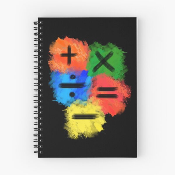 Item preview, Math Symbols subtract equals plus divide multiply colored full designed and sold by made4K.