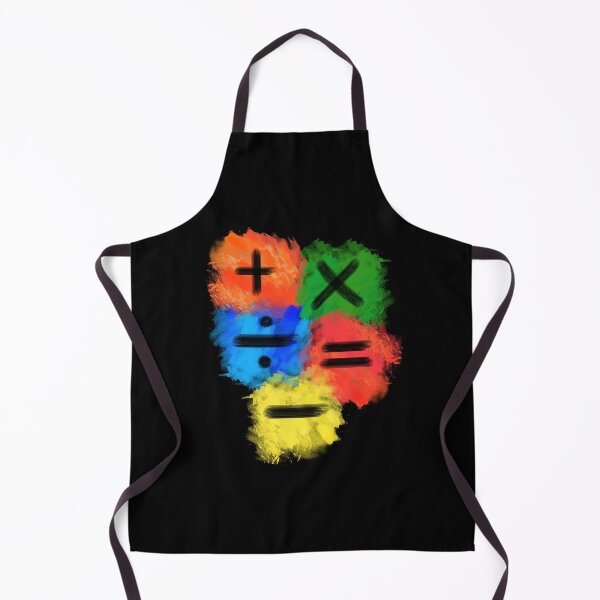 Item preview, Math Symbols subtract equals plus divide multiply colored full designed and sold by made4K.