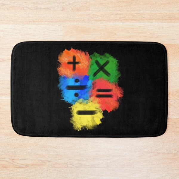 Item preview, Math Symbols subtract equals plus divide multiply colored full designed and sold by made4K.