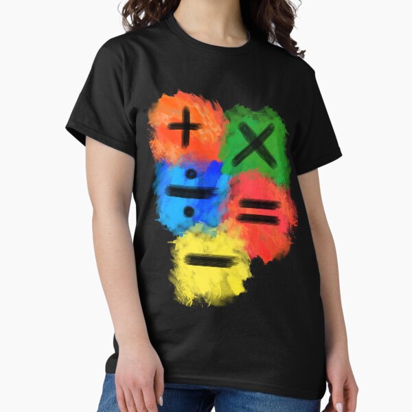 Item preview, Math Symbols subtract equals plus divide multiply colored full designed and sold by made4K.